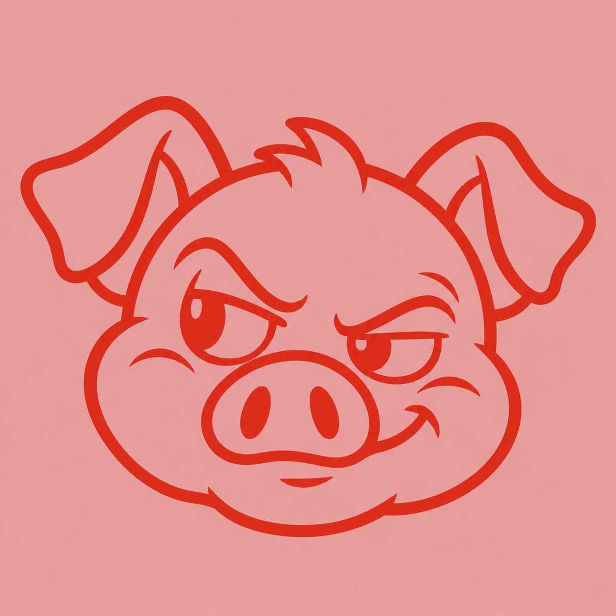 Holly Yum! pig mascot